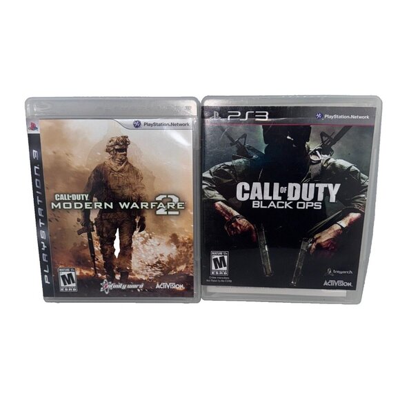 PS3: Call of Duty: Black Ops & MW2 Modern Warfare 2 Sony PlayStation 3 Complete - Picture 1 of 7